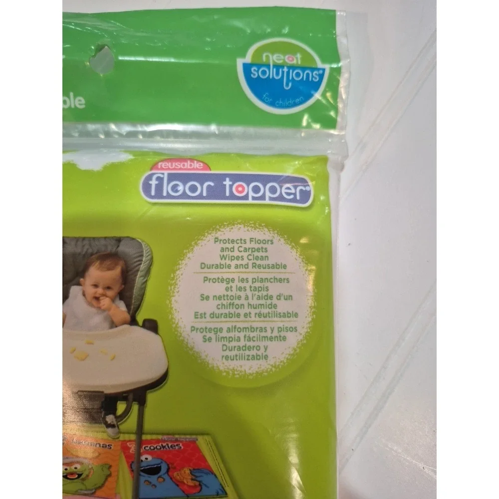 Sesame Street Reusable 36 x 48 Carpet Floor Topper Meal Play Arts & Crafts Mat